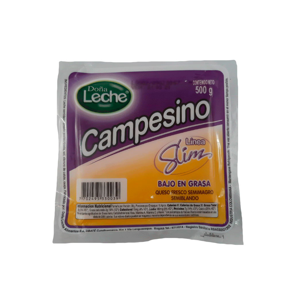Dona Leche Queso Campesino Slim 500 g
