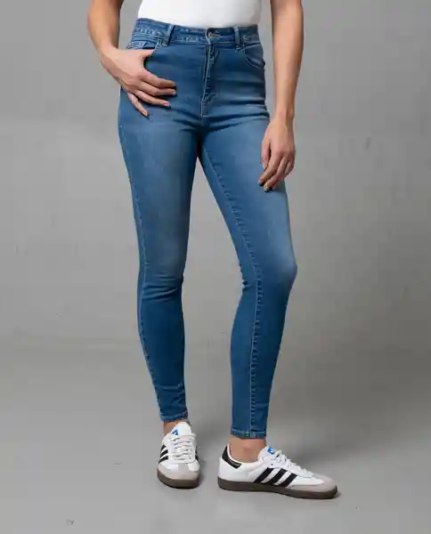 Jean Jegging Mujer Azul Denim Medio Talla 16 41075 Rifle