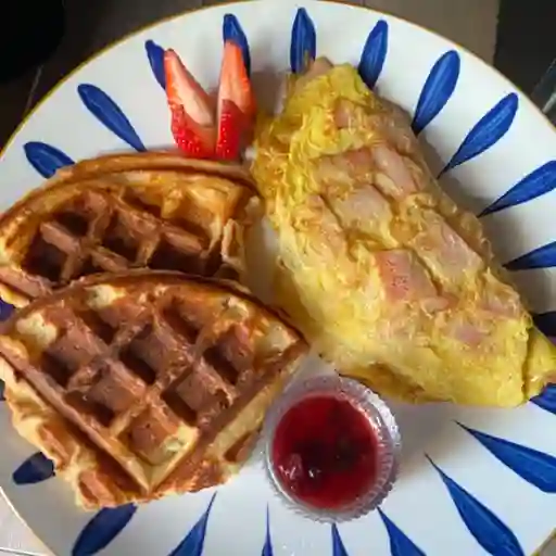 Omelet con waflebono