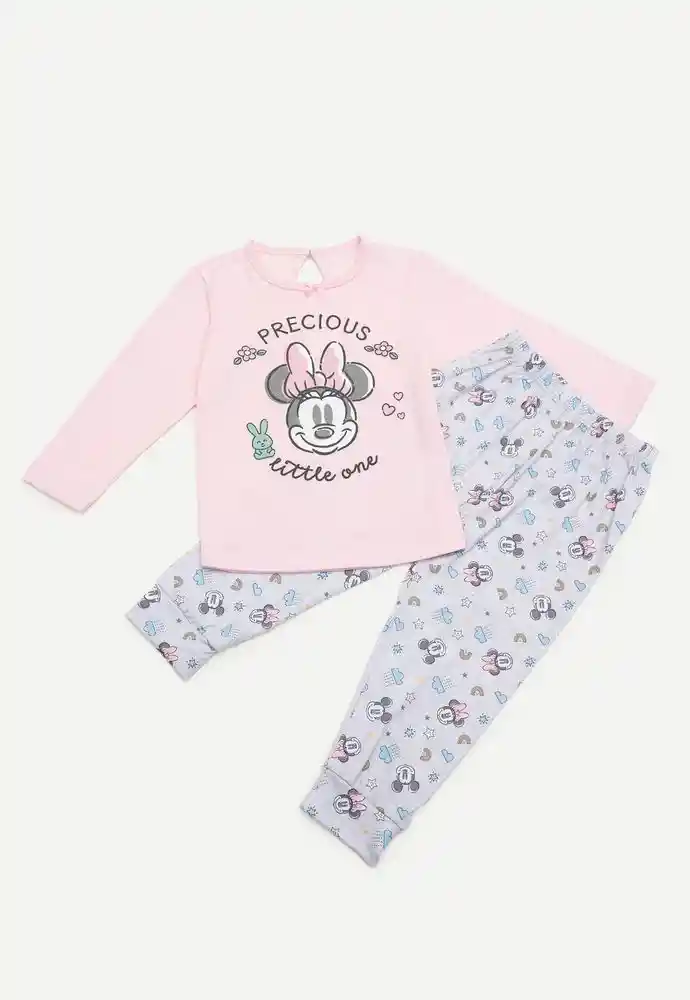 Pijama Dos Piezas Niña 3/6 Meses-rosado