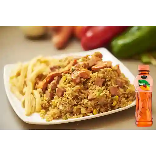 Combo Arroz Ranchero + Fuze Tea Durazno 400ML