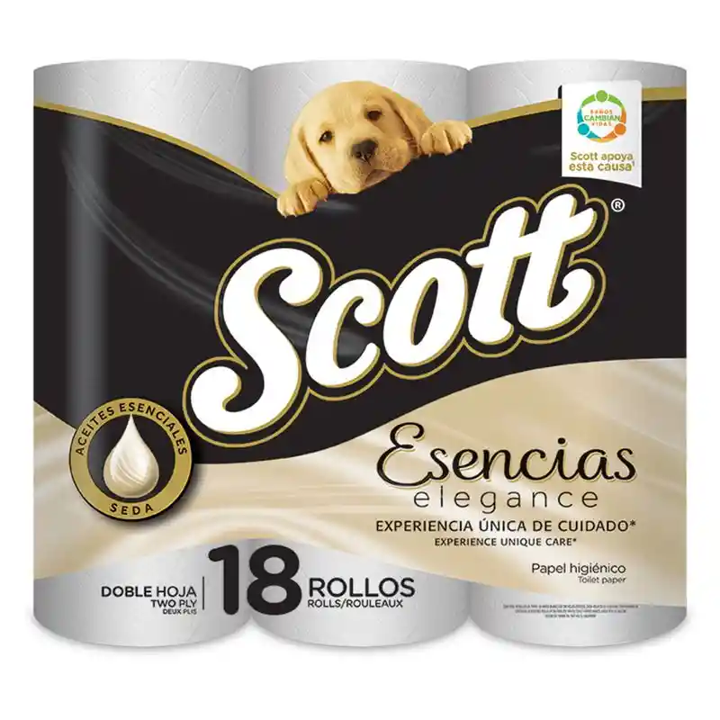 Scott Papel Higiénico Doble Higiene Esencias Elegance