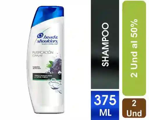 2 Und de Shampoo Carbón Activado al 50%