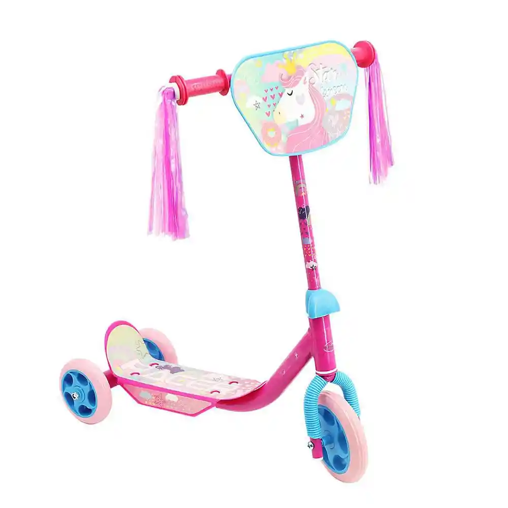 Scooter 3 Ruedas Celeste & Rosado Racer Marca Exclusiva 11116r