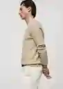 Saco Jersey Luxus Beige Talla XL Hombre Mango