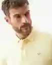 Camiseta Polo Muscle Masculino Amarillo Lavado Claro M Chevignon