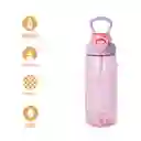 Botella de Plástico Rosa y Morado 780 mL Serie Miniso