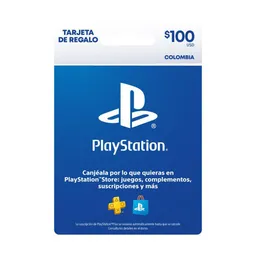 Tarjeta Playstation 100 USD