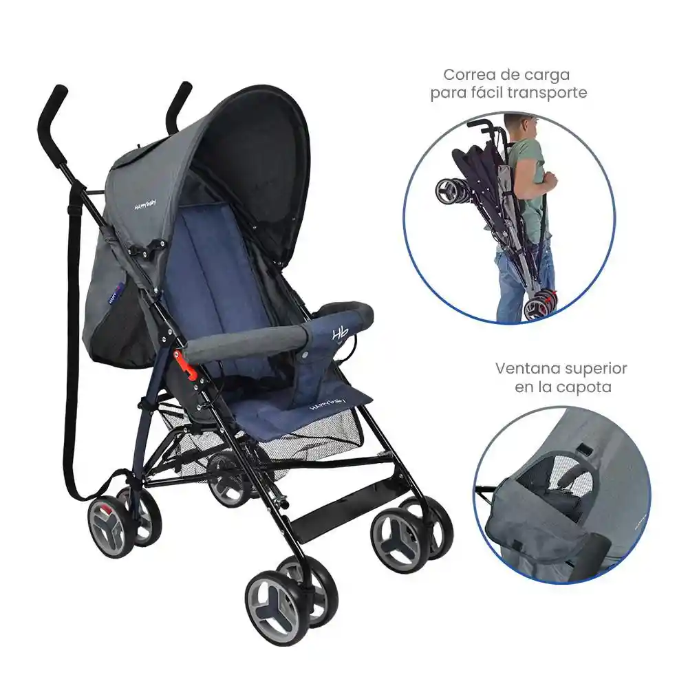 Coche Paseador Bebe Future Azul Happy Baby Happy Baby Future Azul