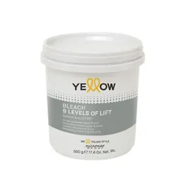 Yellow polvo decolorante Bleach 9 leavels of lift de 500g