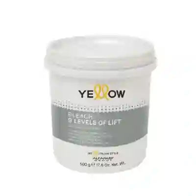 Yellow polvo decolorante Bleach 9 leavels of lift de 500g