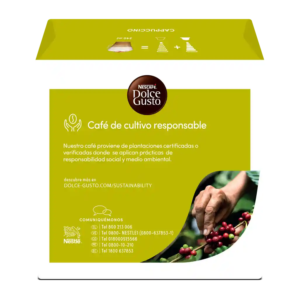 Cápsulas de café NESCAFÉ DOLCE GUSTO Cappuccino x 117,5g