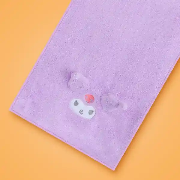 Toalla Para Baño de Microfibra Kuromi Sanrio Morado Miniso