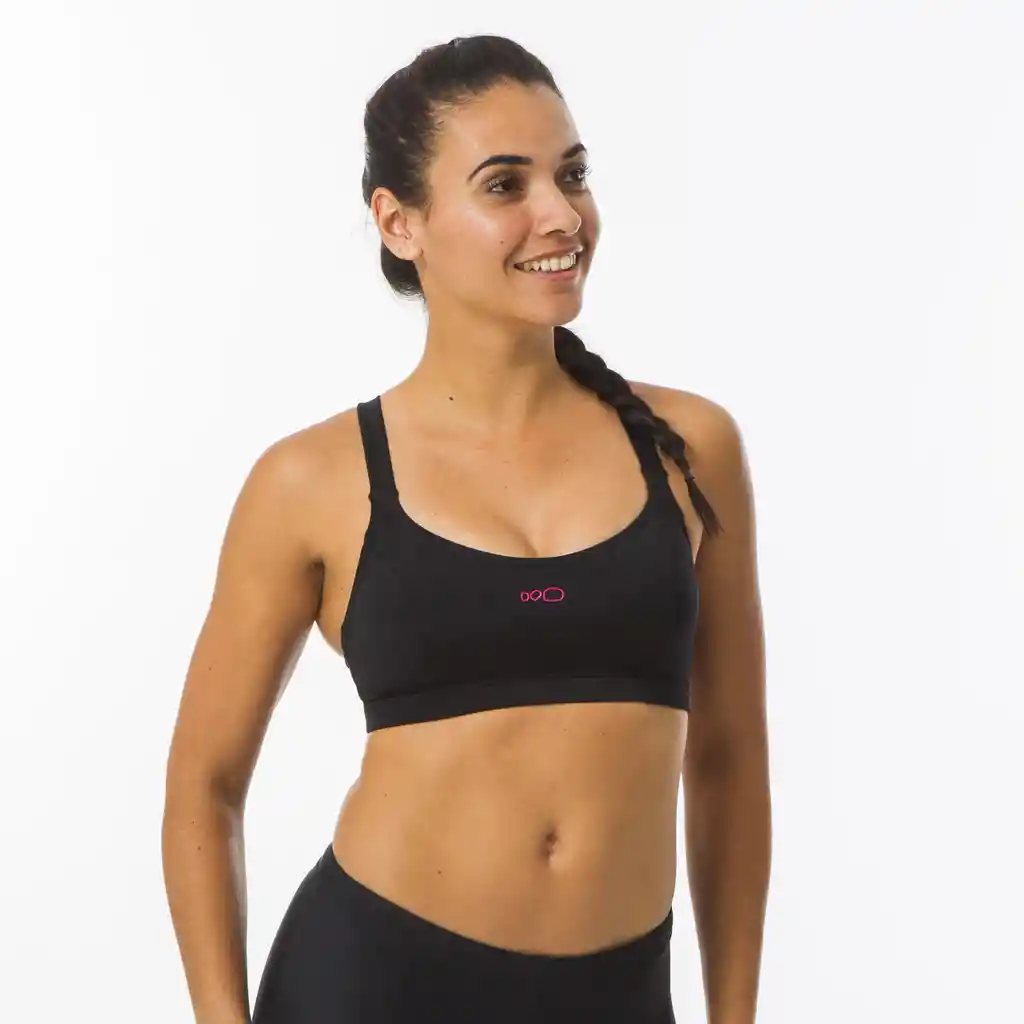 Top de Bikini de Natación Para Mujer Nabaiji Negro