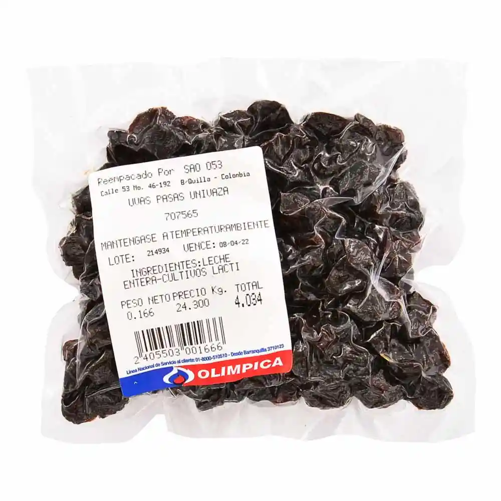 Uvas Pasas Univazar