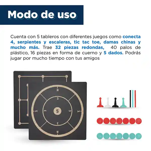 Juego de Mesa 100 en 1 Miniso