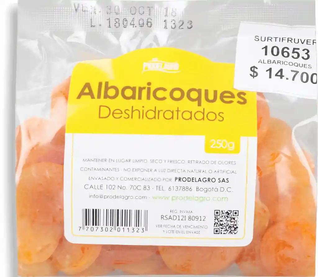 Prodelagro Albaricoques Deshidratados