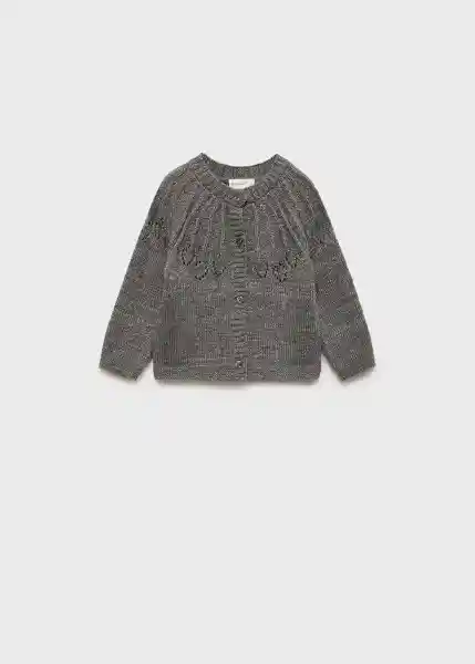 Abrigo Cardigan Frida Gris Medio Vigoré Talla 61 Niños Mango