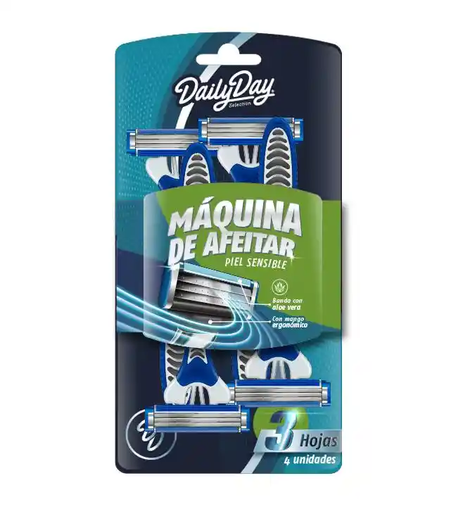 Maq Afeitar Trip Hoja Men Aloe Vera*4und