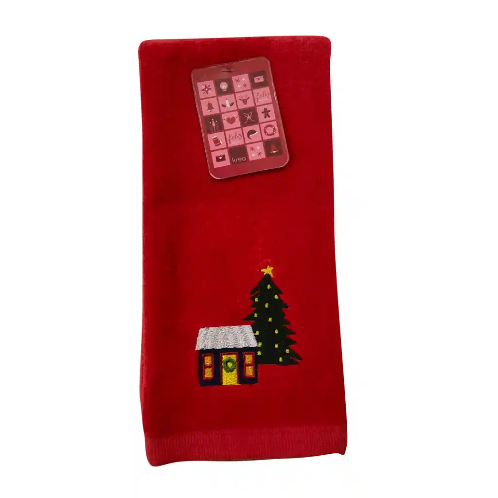 Toalla Visita Navidad Diseño Santa Krea