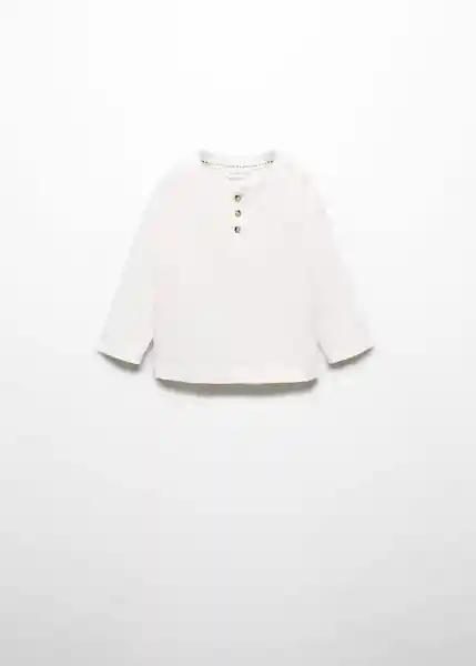 Camiseta Henleyb Niños Off White Talla 69 Mango