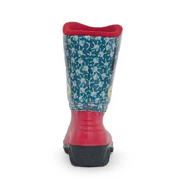 Disney Botas de Lluvia Mickey Osama Para Niño Rojo Negro T. 23