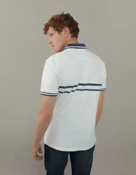 Polo Hombre Blanco Talla Medium American Eagle 11653638