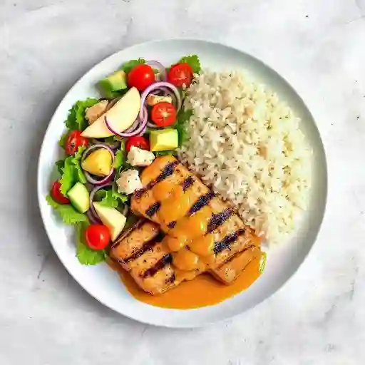 Salmon En Salsa De Maracuya