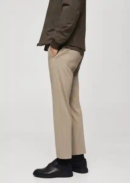 Pantalón Cohen Chocolate Talla M Hombre Mango