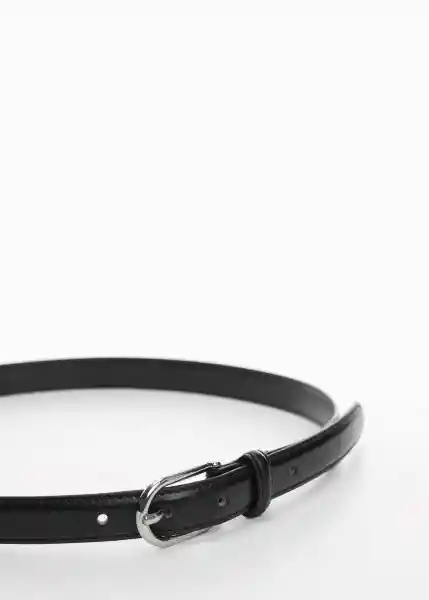 Cinturón Mevento Negro Talla L Mujer Mango