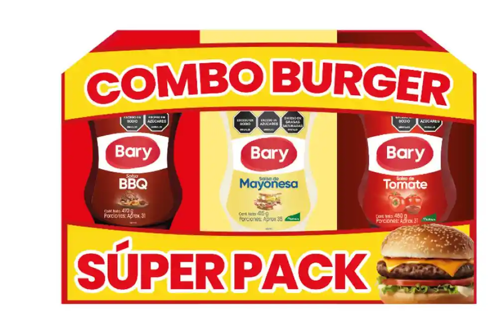 Tripack Squeeze Bary (1365 Gr)