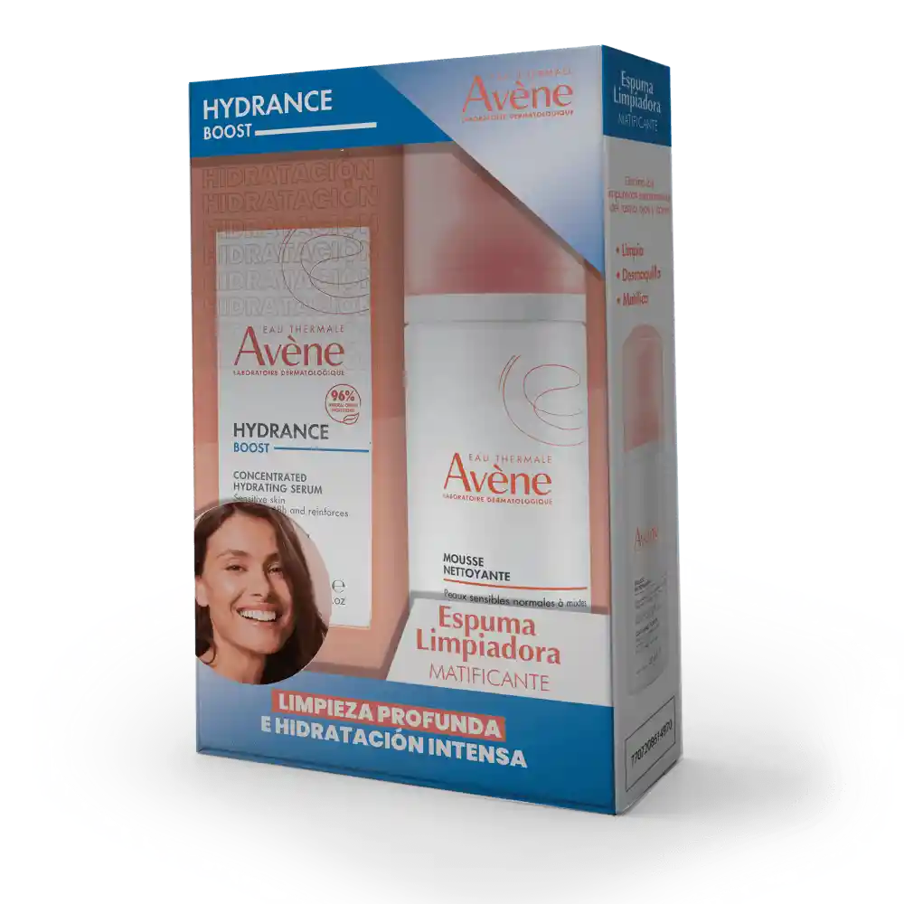 Kit Avene Serum Hydrance Boost + Espuma Limpiadora