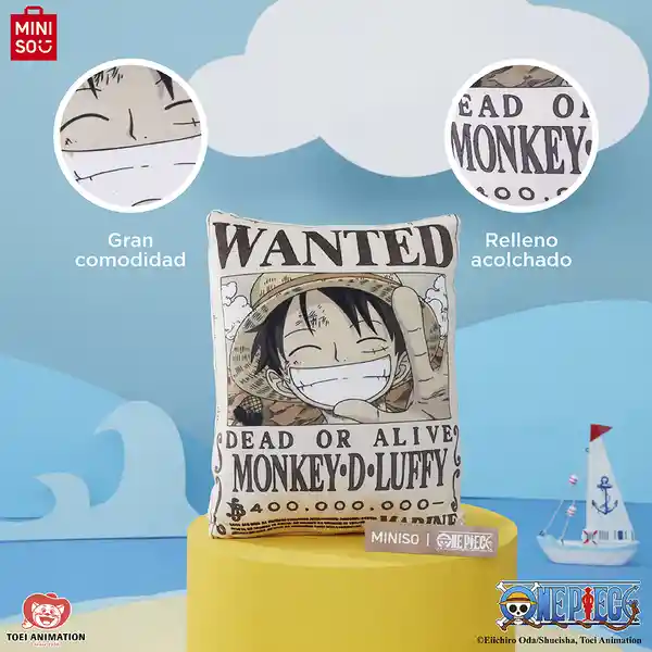Almohada Cojín Luffy Serie One Piece Variado 16 in Miniso