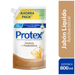 Jabón Liquido Manos Protex Avena 800 mL