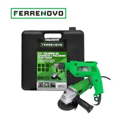 Ferrenovo Kit Taladro Impacto + Pulidora 23021