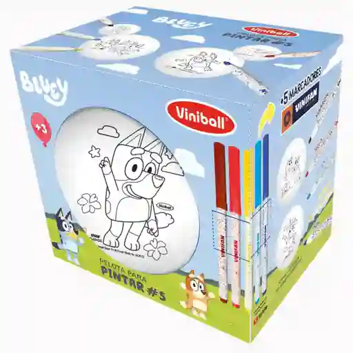 Viniball Pelota Coloreable Bluey