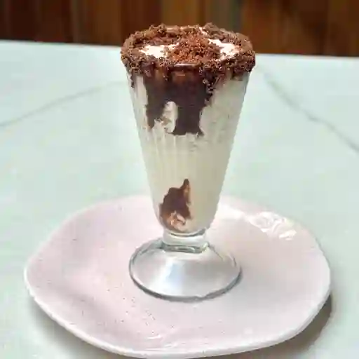 Malteada de brownie de nutella