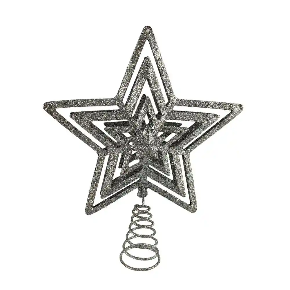 Punta de Arbol Estrella Plateada Ref 130-4200588