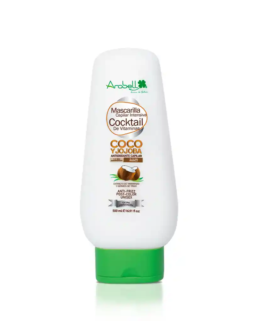 Mascarilla Cocktail de Vitaminas Coco y Jojoba Arobell