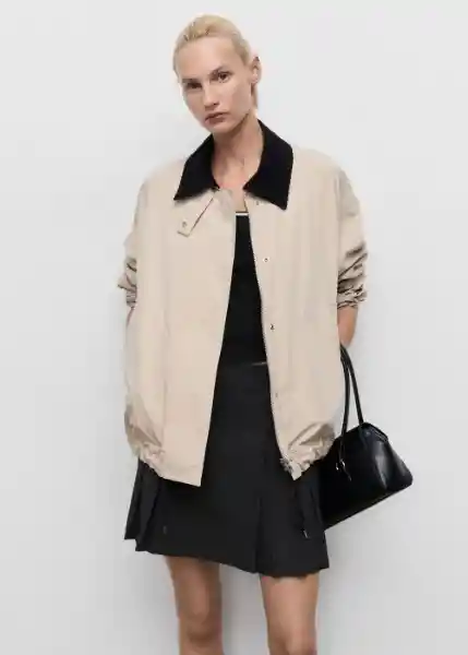 Falda Grunge Gris Talla 40 Mujer Mango