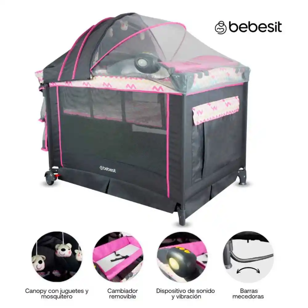 Cuna Corral Pack N Play Verona Pink