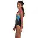 Vestido de Baño Splashback Radial Faded Fun Junior Femenino Negro-12