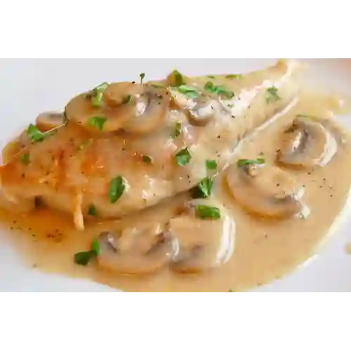 Pollo en Champiñones