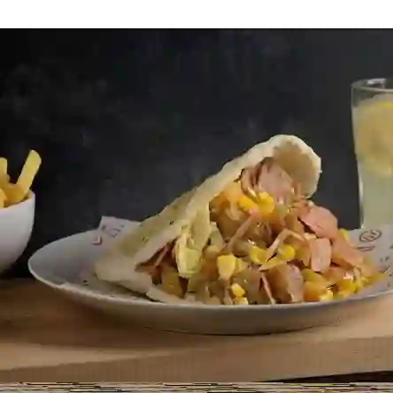 Combo tijuana con papas y limonada 