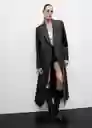 Abrigo Liza Negro Talla M Mujer Mango