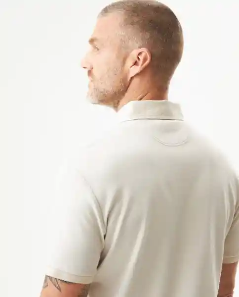 Camiseta Polo Contrast Collar Beige Avena Medio T.XS Chevignon