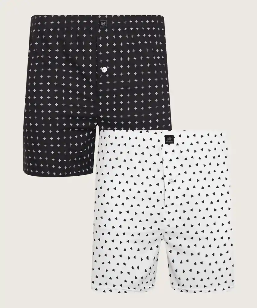 Pantaloncillo Empaque X 2 Amplio Plano Y Estampado