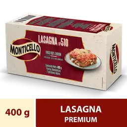 Monticello Pasta Lasagna No. 510 Clásica