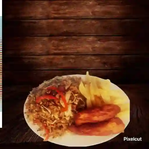 Arroz oriental con costillas