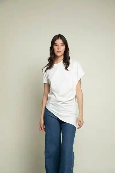 Camiseta Manga Corta Dama Blanco Talla S